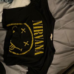 nirvana crop top